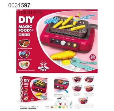 Magic fry food  , cooking toy simulator
