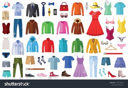 Clothes for sale.