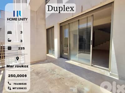 duplex for sale in mar roukoz - شقة للبيع في منطقة مار روكز