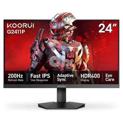 kooriu 24” gaming monitor 200hz fhd hdr400