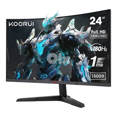 kooriu 24” curved fhd 180hz gaming monitor
