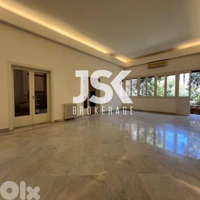 L18933 - 3-Bedroom Apartment with Terraces For Rent in Achrafieh