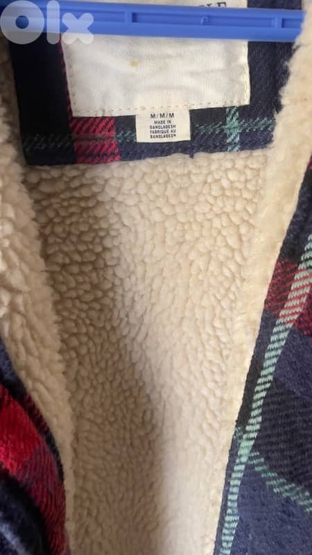 lumberjack jacket with fur size medium 2