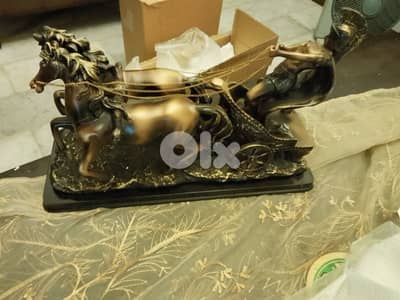 horse carriage  statue