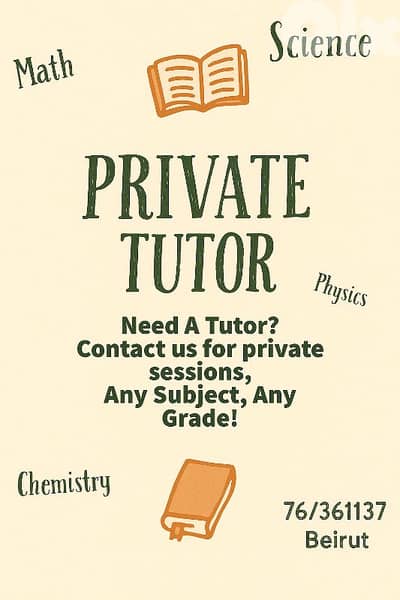 Agenda دروس خصوصية Tutor Teacher استاذ