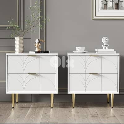 Sideboard Bedside Table with Two Drawers