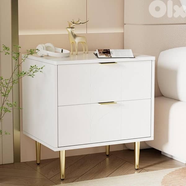Sideboard Bedside Table with Two Drawers 2