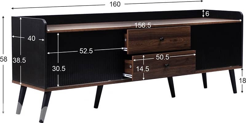 TV cabinet with two drawers 5
