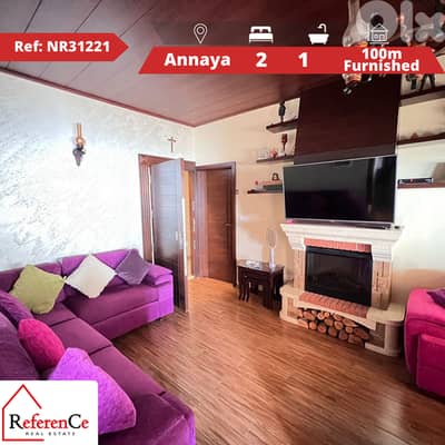Furnished apartment in Aannaya شقه مفروشة في عنايا