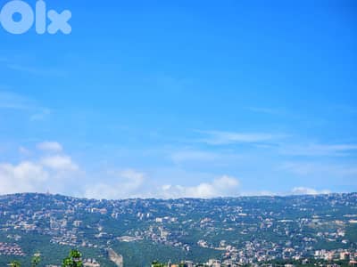 1130 SQM Land in Bikfaya, Metn overlooking the Mountains and the Ocean