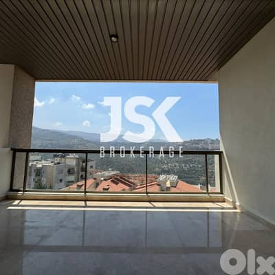 L19054 - Exclusive! Duplex With Terrace & View For Sale in Mansourieh