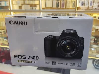 Canon Camera EOS 250D EF-S 18-55 III  IS STM Kit