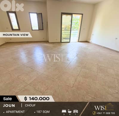 187 SQM Apartment FOR SALE – Joun, Chouf!