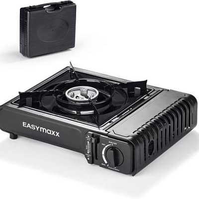 EASYmaxx Portable Gas Stove with Carry Case - موقد غاز محمول مع حقيبة