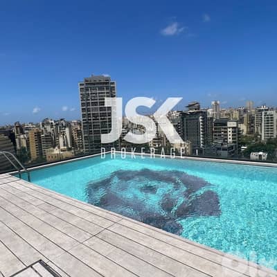 L19105 - Ideal Penthouse with Rooftop Pool For Rent In Achrafieh