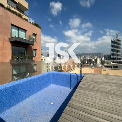 L19110 - Beautiful Penthouse with Terrace & Pool For Sale in Badaro