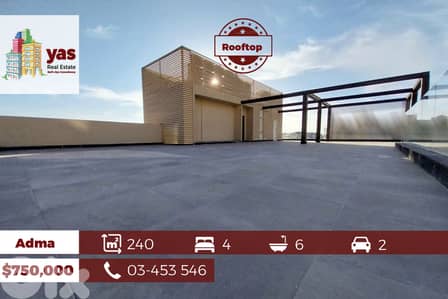 Adma 240m2 | 195m2 Terrace | Rooftop | Furnished |Gated Community | IV