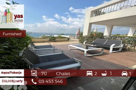 Tabarja / Aqua2  70m2 | Terrace | Furnished | Rent | Sea View | IV