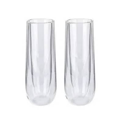 Ernesto Double-Walled Glass 150 ml Set Of 2 Pcs - كوب مزدوج الجدار طقم