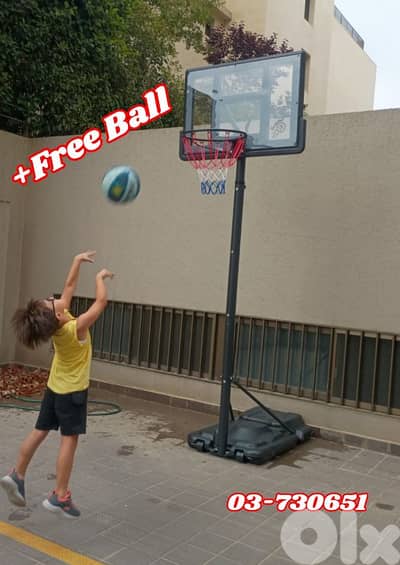 145$ buy movable basketball hoop (get basketball Molten free)