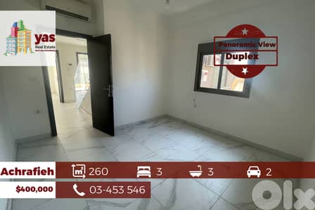 Achrafieh 260m2 | Duplex | Panoramic View | New | OH