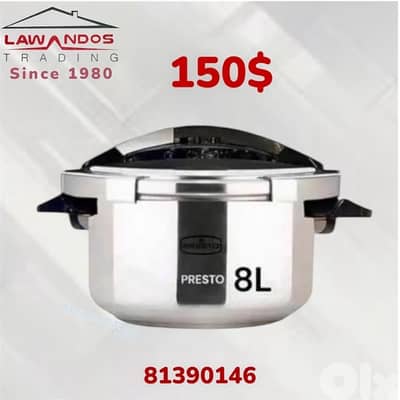 Pressure Cooker PRESTO 8L Original طنجرة ضغط برستو الاصلي