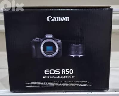 Canon camera EOS R50 RF-S 18-45mm F4.5-6.3 IS STM Kit black