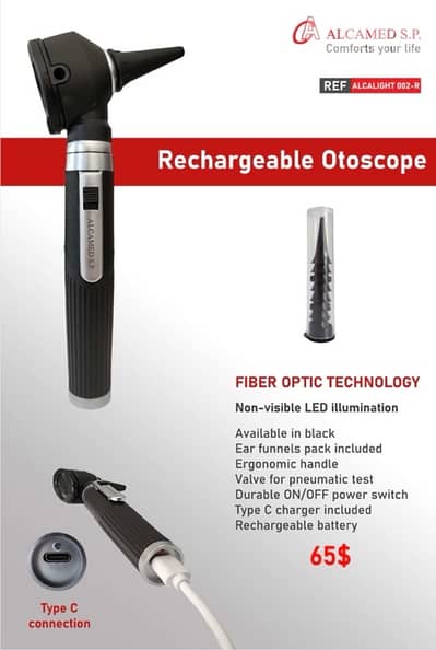 Rechargeable Otoscope منظار أذن تشريج