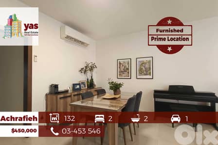 Achrafieh 132m2 | Furnished Flat | Prime Location | Catch | AA/WS
