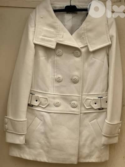 Off white coat size L for sale, used like new 40$
