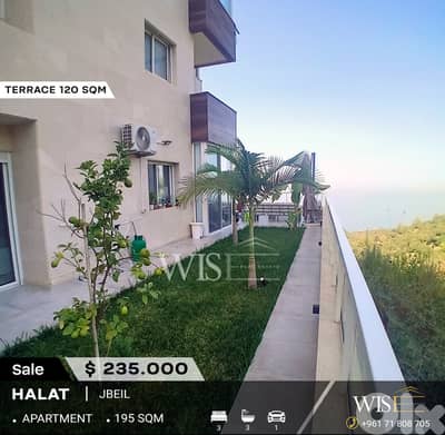 195 SQM Unfurnished Apartment with Terrace for SALE in Halat!