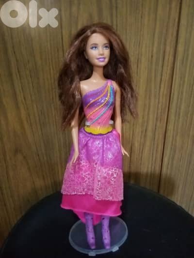Barbie DREAMTOPIA RAINBOW FASHION PRINCESS as new doll+skirt+boots=23$