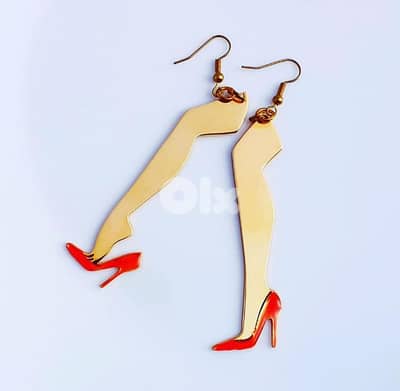 Gold plated/ Legs earrings