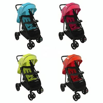 Foldable Baby Stroller With Basket Storage - عربة أطفال قابلة للطي