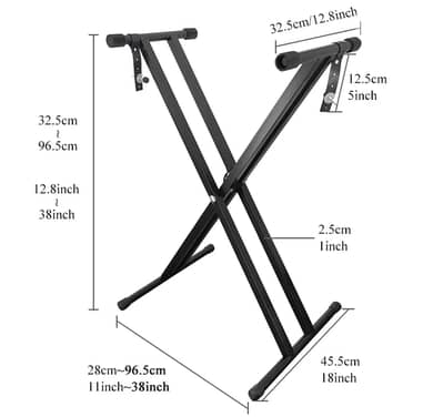 Double X Keyboard Stand