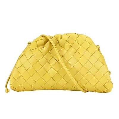 Bottega Veneta clutch bag with strap Copy AA color yellow