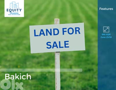 660 SQM Land For Sale In Bakich أرض للبيع #CK2122174