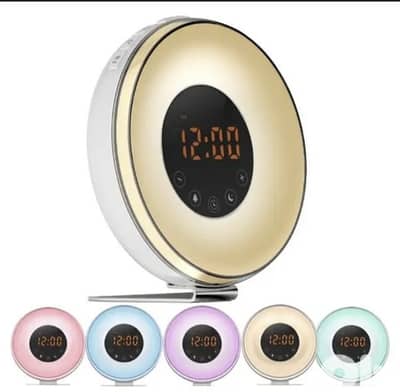Simulated surise&sunset sleep light alarm clock + tadio/3$ delivery
