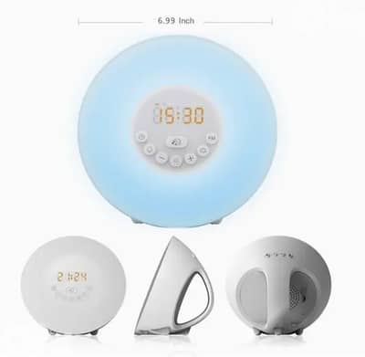 Wakeup Light Alarm& Nature Sounds, Radio, 7 Colour-Changing/4$delivery