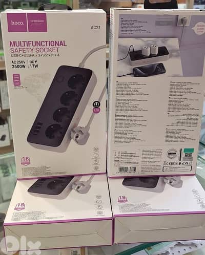 HOCO MULTIFUNCTION SAFETY SOCKET AC21