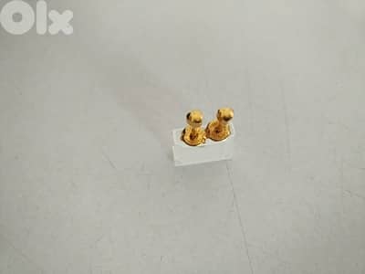 Golden tone earrings - Not Negotiable