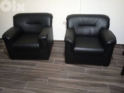 Leather sofa set طقم جلد