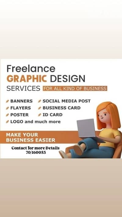 I want to work Freelance Graphic Designer
