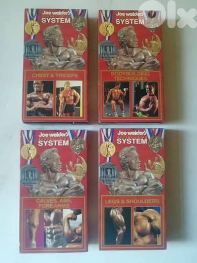 Four Joe Weider Body building training VHSs
