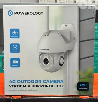 Powerology wireless outdoor camera with solar panel