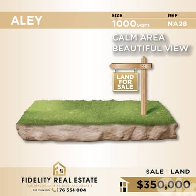 Land for sale in Aley MA28 أرض للبيع في عاليه