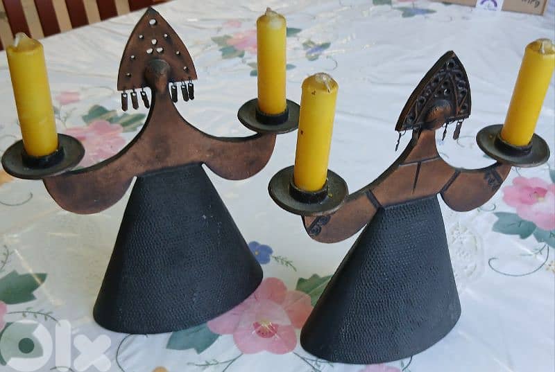 2 candel holder 1
