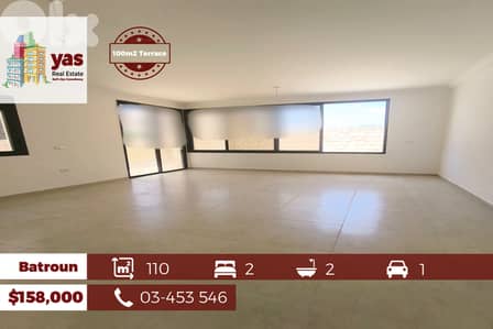 Batroun 110m2 | 100m2 Terrace | New Apartment | Luxury | HJ/TYT |