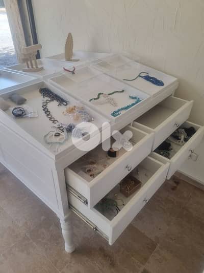 table for jewelry display