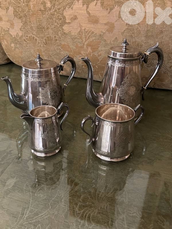 Tea set (plated silver) 3
